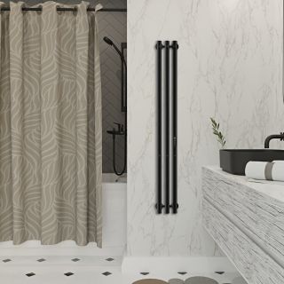 Полотенцесушитель электрический Indigo Style LSE120-13BRRt 120x13 см чёрный муар